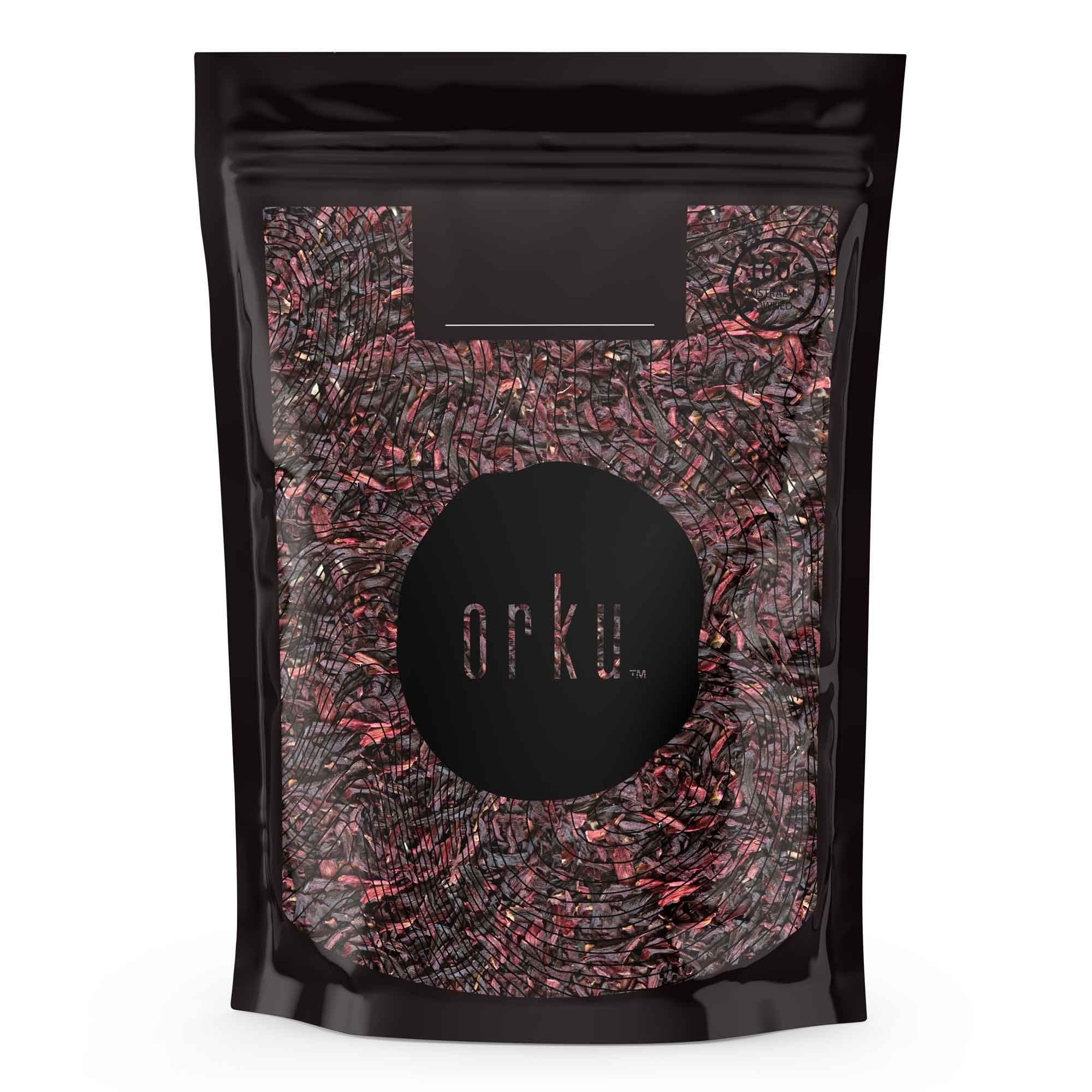 Orku 1kg Organic Hibiscus Rosella Flower Crushed Dried Herbal Tea